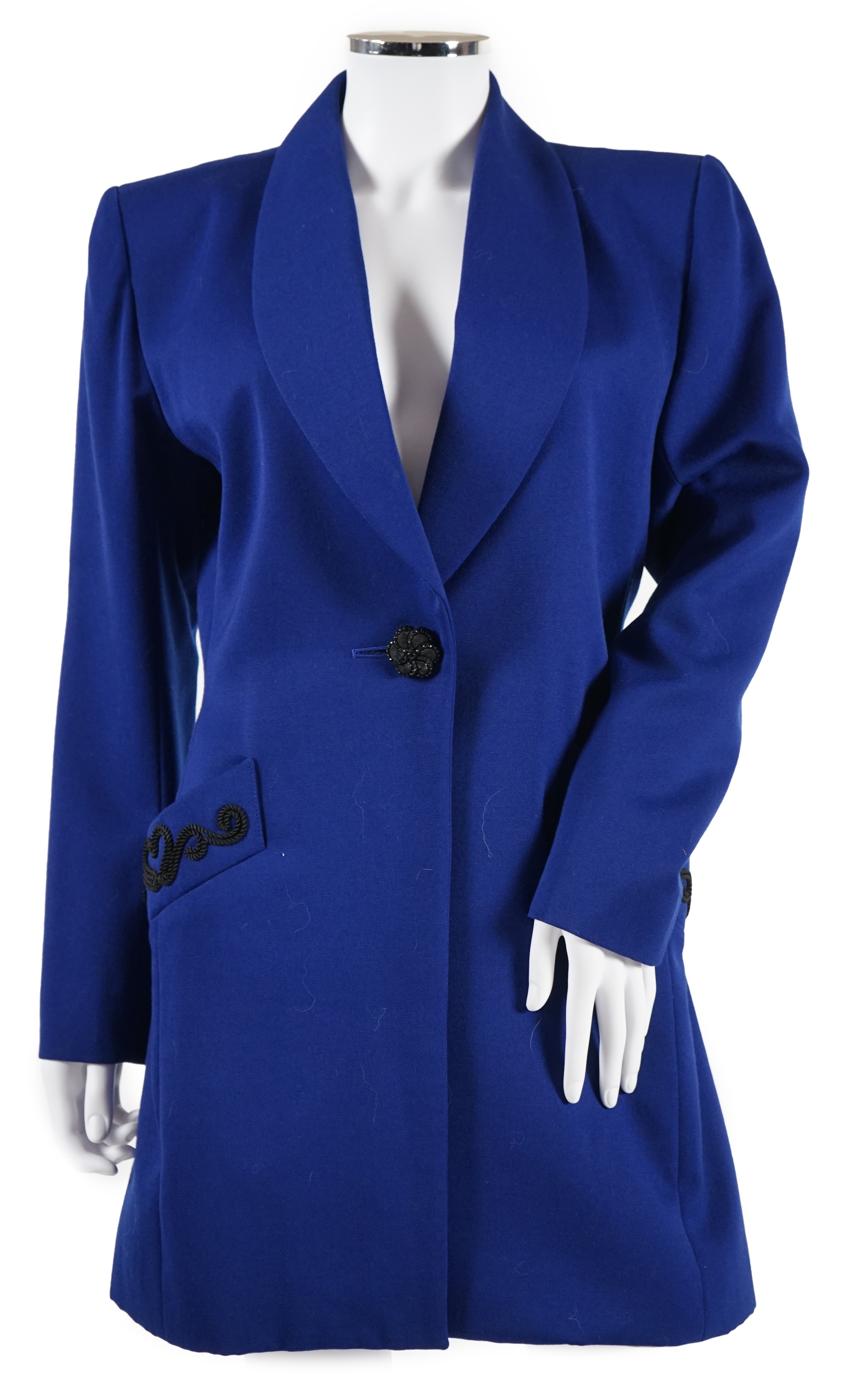 Three vintage Yves Saint Laurent variation lady's jackets, F 40 (UK 12). Proceeds to Happy Paws Puppy Rescue